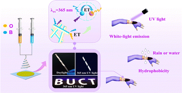 Graphical abstract: Flexible Janus-structured porous fluorescent nanofibers with white-light emission