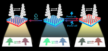 Graphical abstract: Electrothermal and water dual-mode-responsive flexible polydiacetylene chiroptical films for multiplex laser displays