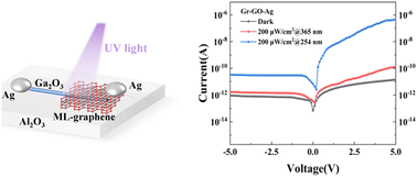 Graphical abstract: An enhanced ultrasensitive solar-blind UV photodetector based on an asymmetric Schottky junction designed with graphene/β-Ga2O3/Ag