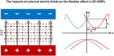 Graphical abstract: The impact of an external electric field on the Rashba effect in two-dimensional hybrid perovskites