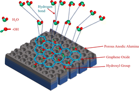 Graphical abstract: A graphene oxide (GO)–porous anodic alumina (PAA) bilayer system: How GO dispersion regulates the lower RH detection limit to near zero in conjugation with PAA