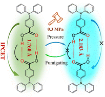 Graphical abstract: Controlled intermolecular proton-coupled electron transfer process: a novel design strategy for highly sensitive piezo-chromic fluorescent materials