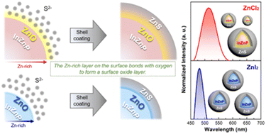 Graphical abstract: Enhancing optical properties through zinc halide precursor selection: interfacial optimization of InZnP quantum dots