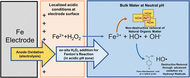 Graphical abstract: Peroxi-electrocoagulation for treatment of trace organic compounds and natural organic matter at neutral pH