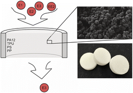 Graphical abstract: Removal of estrogens from aqueous solutions using 3D-printed polymers