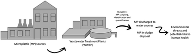 Graphical abstract: Fate and occurrence of microplastics in wastewater treatment plants