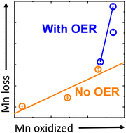 Graphical abstract: Manganese dissolution in alkaline medium with and without concurrent oxygen evolution in LiMn2O4