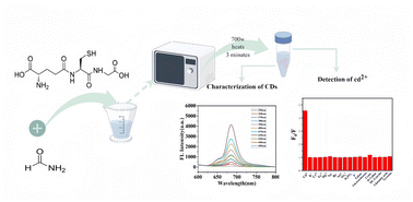Graphical abstract: Research and application discussion on new technology for detecting cadmium ions based on a near-red light carbon dot fluorescence quenching method