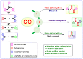 Graphical abstract: Pd-catalysed synthesis of oxomalonamides through adjacent triple carbonylation of tertiary amines