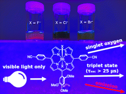 Graphical abstract: Sb(v) dihalide corroles: efficient singlet oxygen photosensitisers