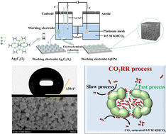 Graphical abstract: Plastron effect enhanced electrochemical CO2 reduction activity over hydrophobic three-dimensional nanoporous silver