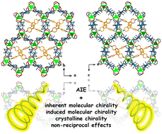 Graphical abstract: Hierarchical chiral MOFs with the induced chirality of AIE ligands exhibiting non-reciprocal CPL
