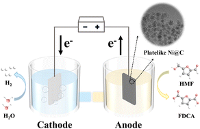 Graphical abstract: Platelike carbon-encapsulated nickel nanocrystals for efficient electrooxidation of 5-hydroxymethylfurfural