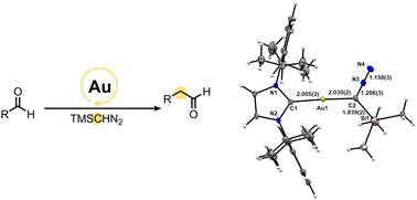 Graphical abstract: Gold(i)-catalyzed homologation of aryl aldehydes with trimethylsilyldiazomethane