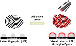 Graphical abstract: Aggregation-induced emission luminogens for latent fingerprint detection