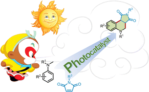 Graphical abstract: Embracing heterogeneous photocatalysis: evolution of photocatalysts in annulation of dimethylanilines and maleimides