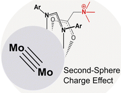 Graphical abstract: Quantifying effects of second-sphere cationic groups on redox properties of dimolybdenum quadruple bonds