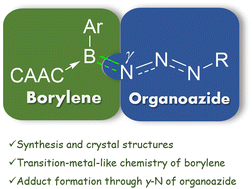 Graphical abstract: Transition-metal-like coordination chemistry of dicoordinate borylenes with organic azides
