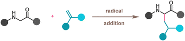 Graphical abstract: Radical-polar crossover reaction of glycine derivatives