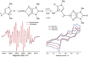 Graphical abstract: Isolation and characterization of a blue coloured three coordinate Cu(i)-radical complex with an S3 donor set