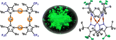 Graphical abstract: Rigidochromism of tetranuclear Cu(i)–pyrazolate macrocycles: steric crowding with trifluoromethyl groups