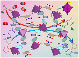 Graphical abstract: Coordinatively unsaturated 5-nitroisophthalate based cobalt(ii) coordination polymers: efficient catalytic CO2 fixation and Hantzsch condensation