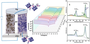 Graphical abstract: Two resistance-switchable hybrid polyoxotantalates based on {Co2Ta12} clusters