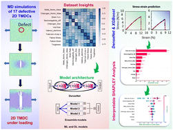 Graphical abstract: Machine learning predicted inelasticity in defective two-dimensional transition metal dichalcogenides using SHAP analysis