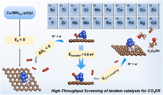Graphical abstract: Mechanistic insights into high-throughput screening of tandem catalysts for CO2 reduction to multi-carbon products