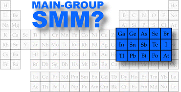 Graphical abstract: A framework for designing main-group single-molecule magnets