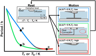 Graphical abstract: Oscillatory motion of a self-propelled object determined by the mass transport path