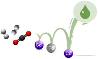 Graphical abstract: Effects of Pd and Co intimacy in Pd-modified Co/TiO2 catalysts for direct CO2 hydrogenation to fuels: the closer not the better