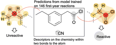 Graphical abstract: Every atom counts: predicting sites of reaction based on chemistry within two bonds