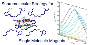 Graphical abstract: Unlocking single molecule magnetism: a supramolecular strategy for isolating neutral MnIII salen-type dimer in crystalline environments