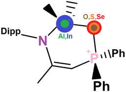 Graphical abstract: Contrasting a series of bidentate amido phosphine oxide, sulfide, or selenide ligands and complexes of dimethyl aluminum and indium