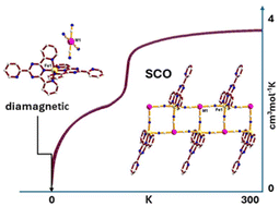 Graphical abstract: New cyanido-bridged iron(ii) spin crossover coordination polymers with an unusual ladder-like topology: an alternative to Hofmann clathrates