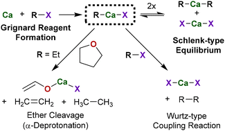 Graphical abstract: In situ generation of organocalcium compounds for a calcium-based Grignard-type chemistry