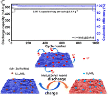 Graphical abstract: Unlocking the Potential of MoS2@ZnFeS Nanosheet Catalyst as an Anode Electrode Material for Synergistic Improvement of Capacity and Durability in Lithium-Ion Battery Performance