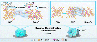 Graphical abstract: Dynamic heterostructure design of MnO2 for high-performance aqueous zinc-ion batteries