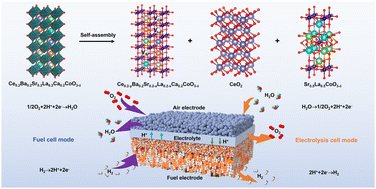 Graphical abstract: Phase segregation of a composite air electrode unlocks the high performance of reversible protonic ceramic electrochemical cells