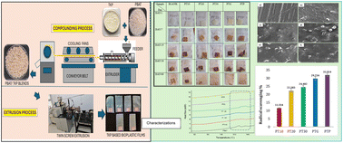 Graphical abstract: Utilization of tamarind kernel powder for the development of bioplastic films: production and characterization