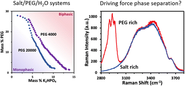 Graphical abstract: Revisiting the driving force inducing phase separation in PEG–phosphate aqueous biphasic systems