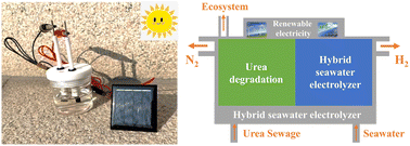 Graphical abstract: Crystalline/amorphous c-NiMo/a-NiMoOx nanoarrays for urea-assisted energy-saving H2 production in alkaline seawater