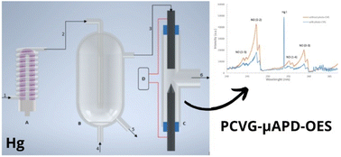 Graphical abstract: A miniaturized microplasma excitation source coupled with photochemically induced volatile species generation as a cost-effective tool for in situ mercury pollution analyses