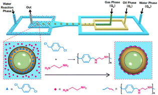 Graphical abstract: Microfluidic fabrication of monodisperse microcapsules with gas cores