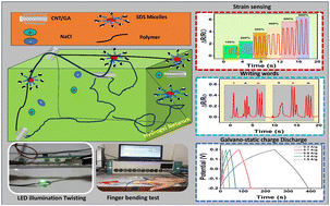Graphical abstract: Gum arabic-CNT reinforced hydrogels: dual-function materials for strain sensing and energy storage in next-generation supercapacitors