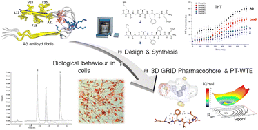Graphical abstract: Synthesis, biological evaluation and metadynamics simulations of novel N-methyl β-sheet breaker peptides as inhibitors of Alzheimer's β-amyloid fibrillogenesis