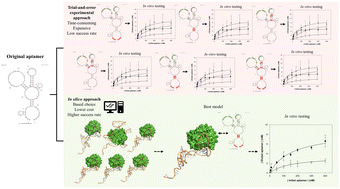 Graphical abstract: Post-SELEX modifications with locked nucleic acids (LNA) of a SEA-specific DNA aptamer assisted by in silico modelling