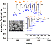 Graphical abstract: Single-step aerosol-based synthesis of nanostructured thin films for hydrogen sensing