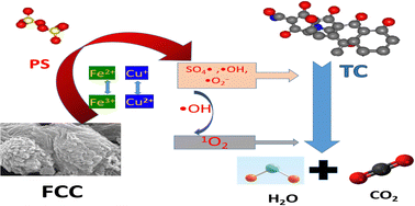 Graphical abstract: Preparation of Fe/CuFe2O4 embedded in porous carbon composites for removal of tetracycline from aqueous solution